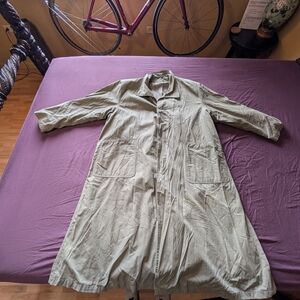 80's Vintage Armani Trench, Oversized Military